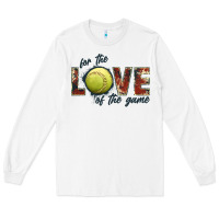 White softball love of the game Long Sleeve Tee - JahusDesignShop