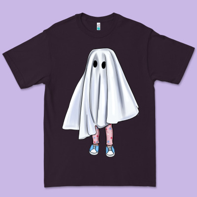 Cute Ghost Premium Tee Designed By Bundleandbundleshop