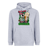 Heather Grey Grab your joe let's go Soccer Heavyweight Hoodie - HowdyJamesFarm
