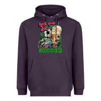 Plum Grab your joe let's go Soccer Heavyweight Hoodie - HowdyJamesFarm