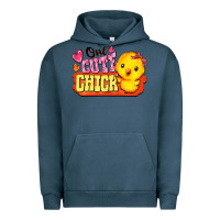 Pigment Midnight Navy one cute chick Urban Hoodie - FaDigitalArtStudio