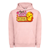 Pigment Salmon one cute chick Urban Hoodie - FaDigitalArtStudio