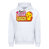 White one cute chick Urban Hoodie - FaDigitalArtStudio