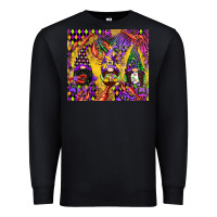 Black mardi gras gnome Premium Sweatshirt - CowGirlArtShop
