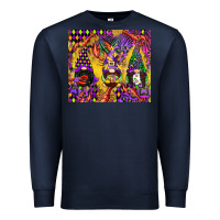 Navy mardi gras gnome Premium Sweatshirt - CowGirlArtShop