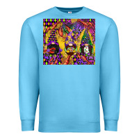 Ocean Blue mardi gras gnome Premium Sweatshirt - CowGirlArtShop