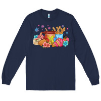 Navy mexican deserts christmas Long Sleeve Tee - MaliasSmallBusiness