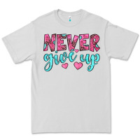 Dove Grey never give up Premium Tee - JahusDesignShop
