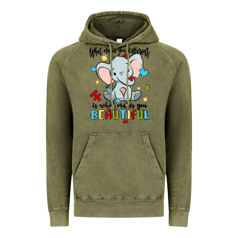 What Makes You Different Is What Makes You Beautif Vintage Hoodie by MaliasSmallBusiness | Teevron