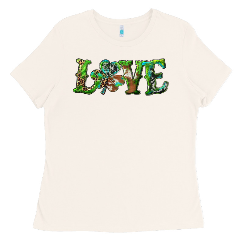 Love With Shamrock Ladies Tee by RanaPortraitStore | Teevron