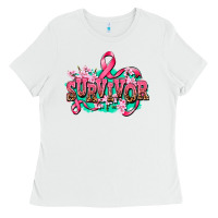 White survivor Ladies Tee - AdoDesignShop