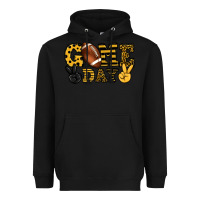 Black Game day yellow and black team color Heavyweight Hoodie - HowdyJamesFarm