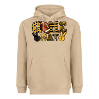 Mushroom Game day yellow and black team color Heavyweight Hoodie - HowdyJamesFarm