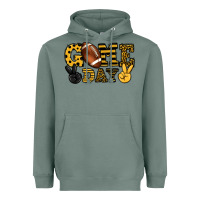 Sage Game day yellow and black team color Heavyweight Hoodie - HowdyJamesFarm