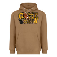 Toasted Coconut Game day yellow and black team color Heavyweight Hoodie - HowdyJamesFarm