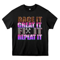 Black race ıt great ıt fıx ıt repeat ıt Heavy Core Tee - AdoDesignShop