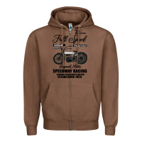 Chestnut Speedway Racing Full Speed Pin Zipper Hoodie - Bettercallsaul