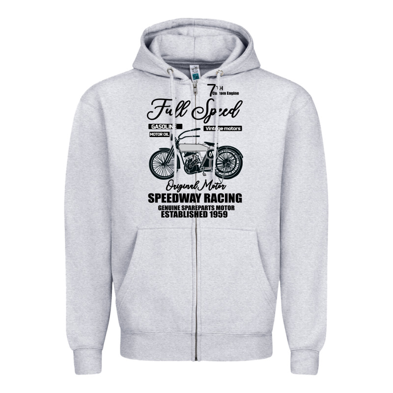 Speedway Racing Full Speed Pin Zipper Hoodie by Bettercallsaul | Teevron