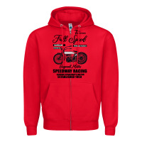 Red Speedway Racing Full Speed Pin Zipper Hoodie - Bettercallsaul