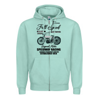 Seafoam Speedway Racing Full Speed Pin Zipper Hoodie - Bettercallsaul