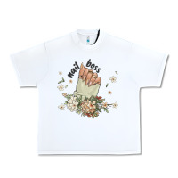 White nail boss Urban Heavy Tee - MaliasSmallBusiness