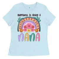 Baby Blue happiness is being a nana Ladies Tee - JahusDesignShop