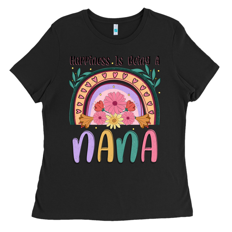 Happiness Is Being A Nana Ladies Tee by JahusDesignShop | Teevron