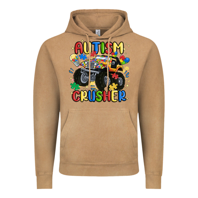 Autism Crusher Vintage Hoodie by MaliasSmallBusiness | Teevron