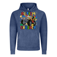Vintage Denim autism crusher Vintage Hoodie - MaliasSmallBusiness