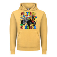 Vintage Mustard autism crusher Vintage Hoodie - MaliasSmallBusiness