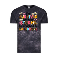 Cloud Black i've survived too many storms Vintage Tee - JahusDesignShop