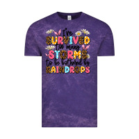 Cloud Purple i've survived too many storms Vintage Tee - JahusDesignShop