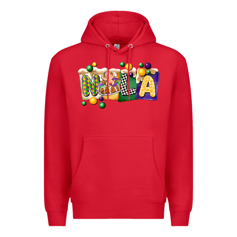 Nola Cake Mardi Gras Premium Hoodie by CowGirlArtShop | Teevron