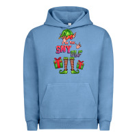 Pigment Pebble Blue im the shy elf elf Urban Hoodie - FaDigitalArtStudio