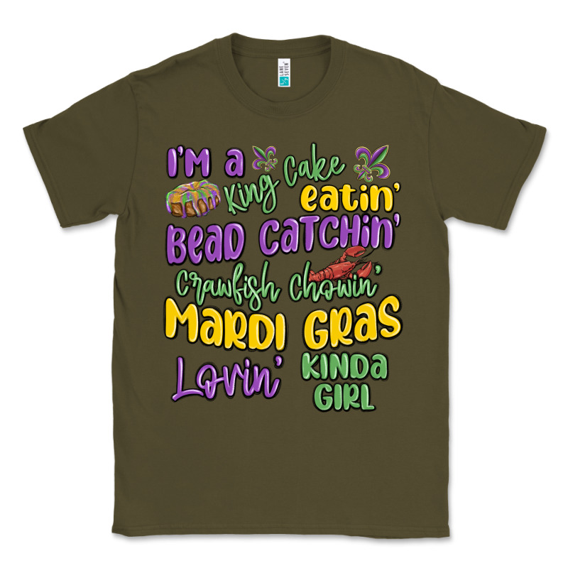I'm A King Cake Eatin' Mardi Gras Lovin' Kinda Gir Classic Tee by MaliasSmallBusiness | Teevron