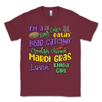 Burgundy i'm a king cake eatin' mardi gras lovin' kinda gir Classic Tee - MaliasSmallBusiness