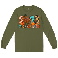 Army Green 2023 thanksgiving Long Sleeve Tee - MaliasSmallBusiness