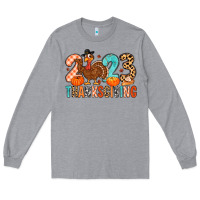 Heather Grey 2023 thanksgiving Long Sleeve Tee - MaliasSmallBusiness