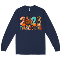 Navy 2023 thanksgiving Long Sleeve Tee - MaliasSmallBusiness