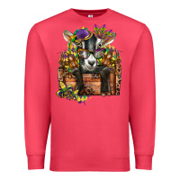 Cardinal mardi gras goat Premium Sweatshirt - CowGirlArtShop