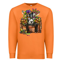 Carrot mardi gras goat Premium Sweatshirt - CowGirlArtShop