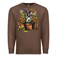 Chestnut mardi gras goat Premium Sweatshirt - CowGirlArtShop