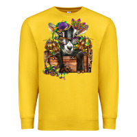 Lemon mardi gras goat Premium Sweatshirt - CowGirlArtShop