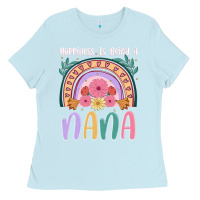 Baby Blue happiness is being a nana Ladies Tee - JahusDesignShop