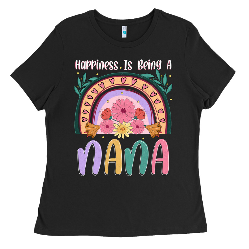 Happiness Is Being A Nana Ladies Tee by JahusDesignShop | Teevron