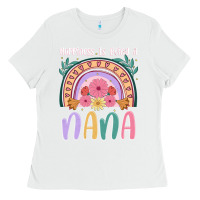 White happiness is being a nana Ladies Tee - JahusDesignShop