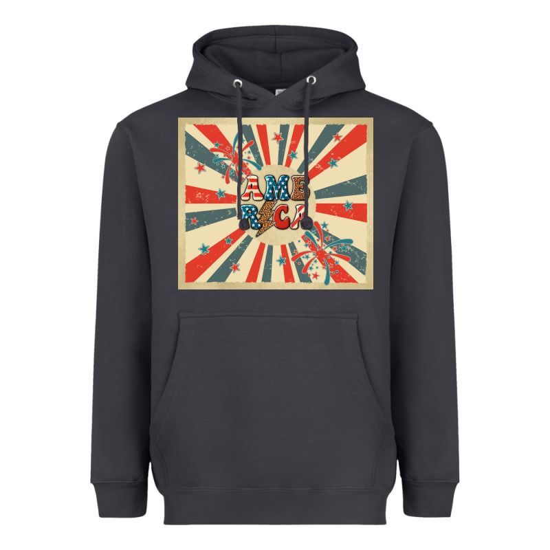 Retro America Heavyweight Hoodie by TumblerDesignByShophia | Teevron