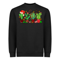 Black christmas cactus Heavyweight Sweatshirt - MaliasSmallBusiness