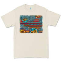 Sunflower Gemstone Serape Background Premium Tee | Teevron