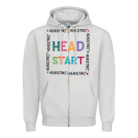 Dove Grey Head Start Printable Zipper Hoodie - Bettercallsaul